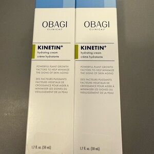 NEW Obagi Clinical Kinetin+ Hydrating Cream 1.7 Fl Oz Set of 2 Full Size
